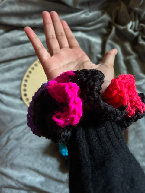 Neon Crochet Elastic Scrunchies