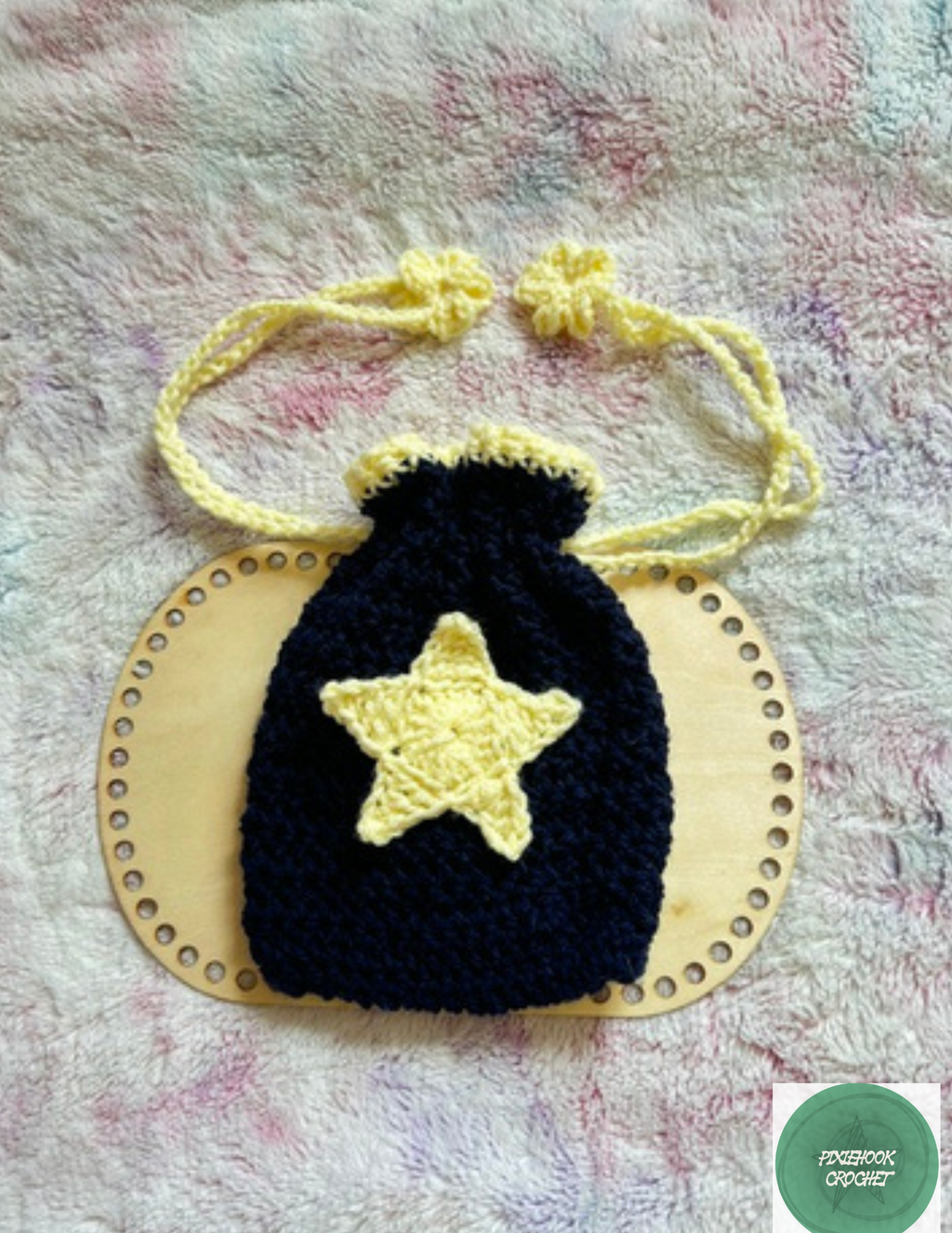 Cozy Crochet Drawstring Bag !