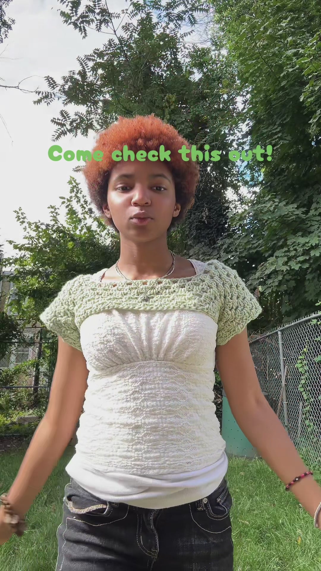 Whimsical Short Sleeve Bolero !